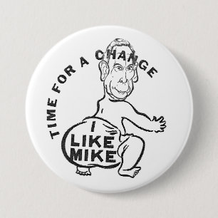 Badge Rond 7,6 Cm J'Aime Mike
