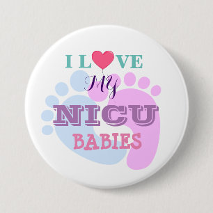 Badge Rond 7,6 Cm J'aime mon bouton de bébés de NICU