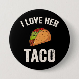 Badge Rond 7,6 Cm J'aime son taco Cinco De Mayo