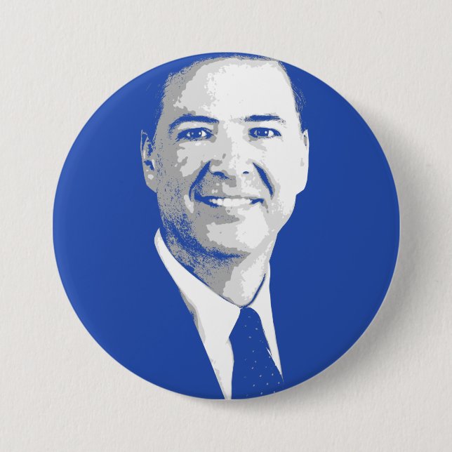 BADGE ROND 7,6 CM JAMES COMEY (Devant)