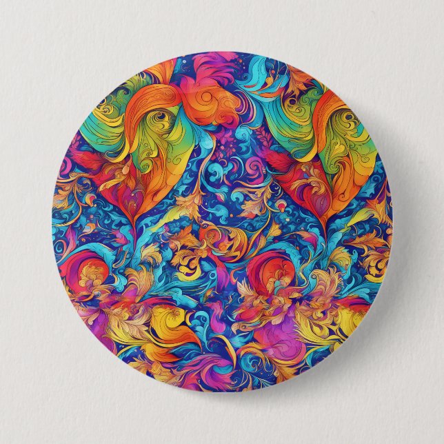 Badge Rond 7,6 Cm Jardin d'été (Devant)