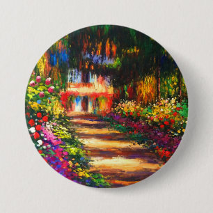 Badge Rond 7,6 Cm Jardin du Monet à Giverny