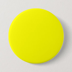 Badge Rond 7,6 Cm Jaune Pur - Citron Néon Modèle Clair