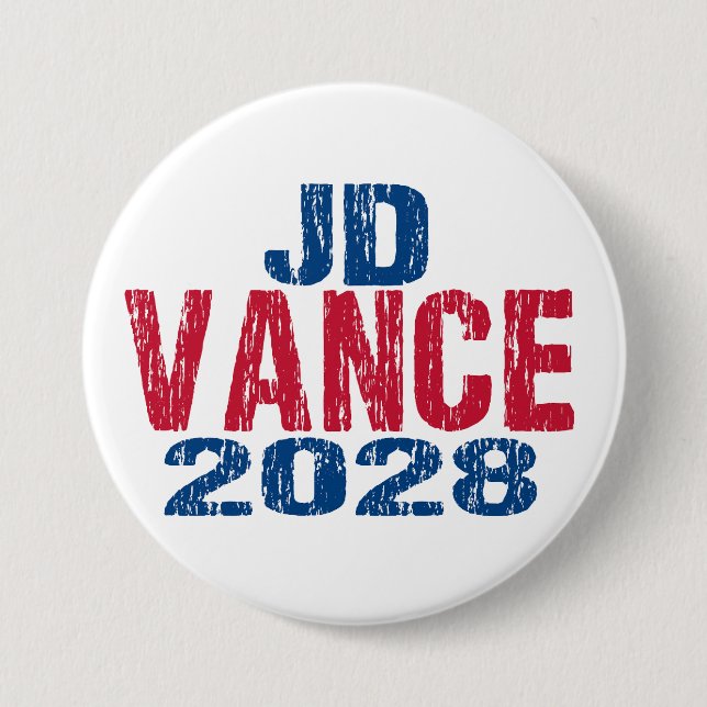 Badge Rond 7,6 Cm JD Vance 2028 (déçu) (Devant)