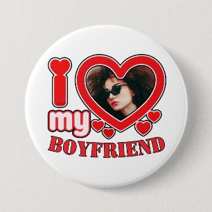 Badge Rond 7,6 Cm Je coeur