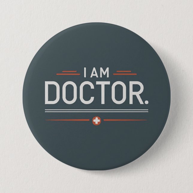 Badge Rond 7,6 Cm Je suis docteur Round (Devant)