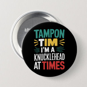 Badge Rond 7,6 Cm Je suis parfois un imbécile Tim Walz Débat 2024 
