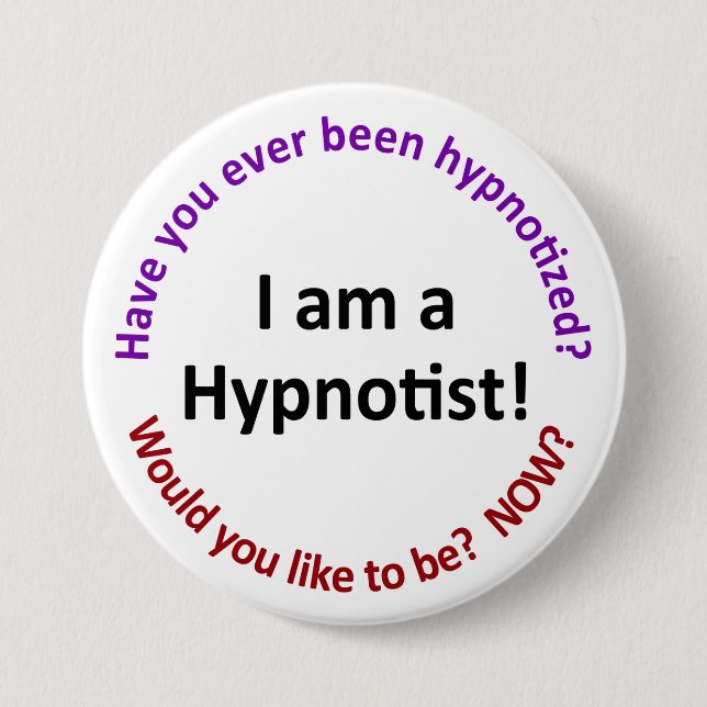 Badge Rond 7,6 Cm Je suis un hypnotiseur (Devant)