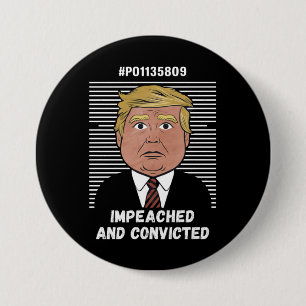 Badge Rond 7,6 Cm Je vote pour le criminel condamné Pro Trump 2024