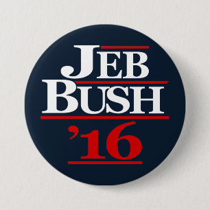 Badge Rond 7,6 Cm Jeb Bush 2016 boutons de campagne