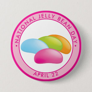Badge Rond 7,6 Cm Jelly Bean Day