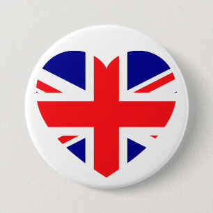 Badge Rond 7,6 Cm J'entends le Royaume-Uni