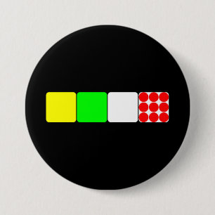 Badge Rond 7,6 Cm Jerseys de Tour de France 2 boutons noirs