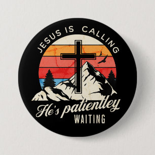 Badge Rond 7,6 Cm Jésus appelle