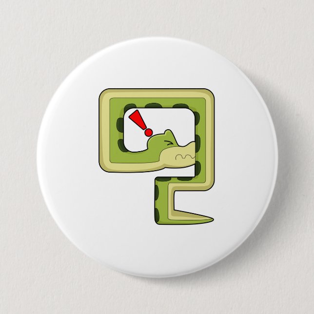 Badge Rond 7,6 Cm Jeu de serpent (Devant)