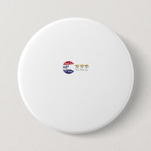 BADGE ROND 7,6 CM JEU VIDÉO AMUSANT VOTE MANGER TRUMP GHOST POUR