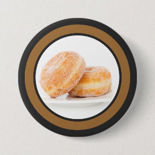 Badge Rond 7,6 Cm Jeudi gras polonais Joyeux Jour Paczki