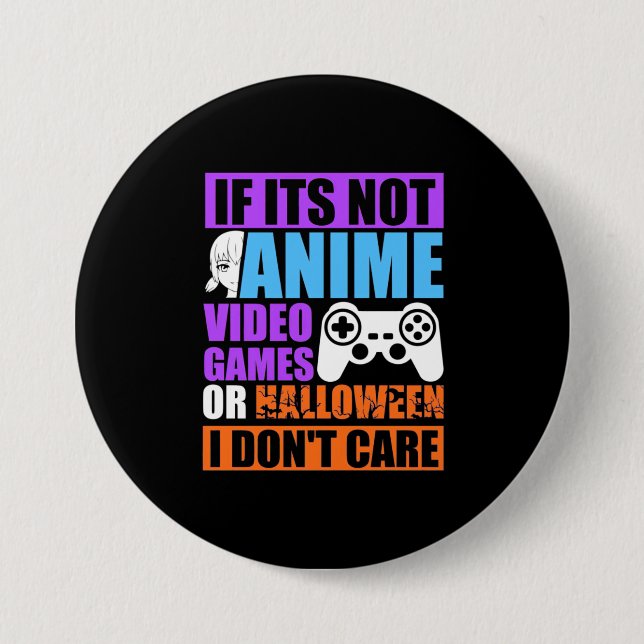 Badge Rond 7,6 Cm Jeux vidéo d'Halloween (Devant)