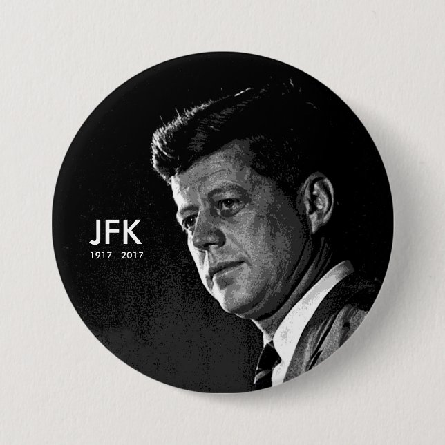 BADGE ROND 7,6 CM JFK 1917 2017 (Devant)