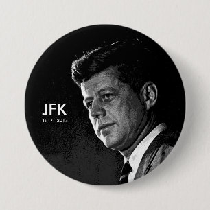 BADGE ROND 7,6 CM JFK 1917 2017