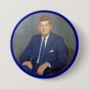 Badge Rond 7,6 Cm JFK pour toujours