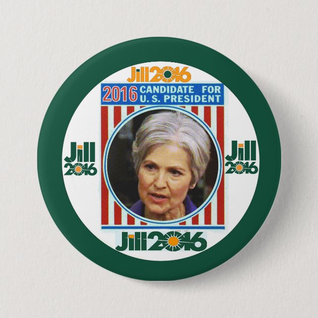 Badge Rond 7,6 Cm Jill Stein 2016 (Devant)
