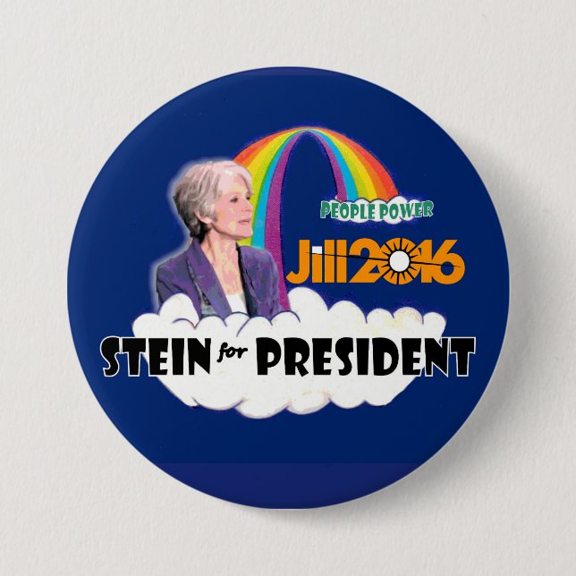 Badge Rond 7,6 Cm Jill Stein 2016 pour le président (Devant)