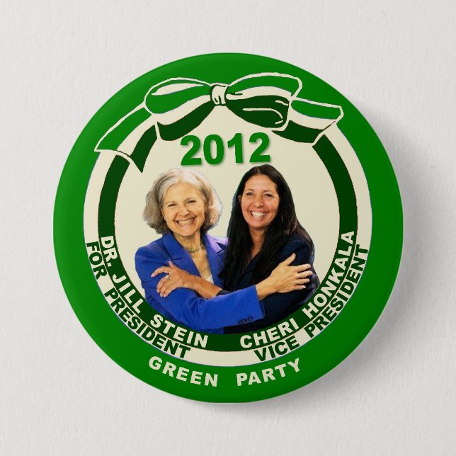 Badge Rond 7,6 Cm Jill Stein/Cheri Honkala 2012 (Devant)