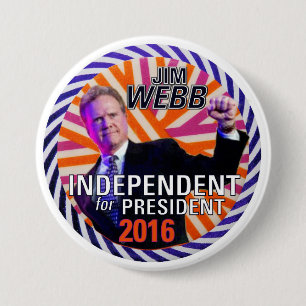 Badge Rond 7,6 Cm JIM Webb 2016