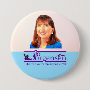 Badge Rond 7,6 Cm Jo Jorgansen Président 2020