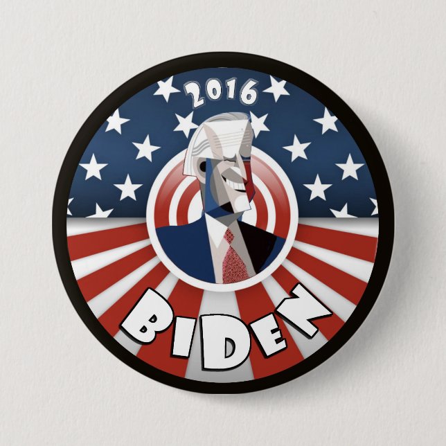 Badge Rond 7,6 Cm Joe Biden 2016 (Devant)