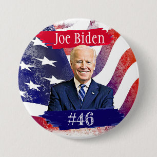 Badge Rond 7,6 Cm Joe Biden à la présidence 46e élection américaine 