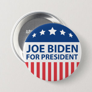 Badge Rond 7,6 Cm Joe Biden, Président