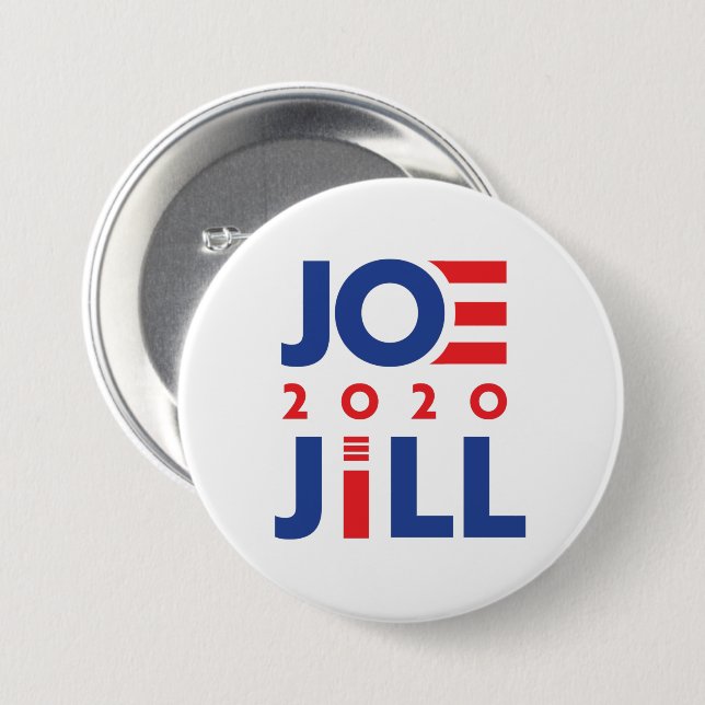 BADGE ROND 7,6 CM JOE ET JILL 2020 (Devant & derrière)
