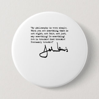 Badge Rond 7,6 Cm John Lewis Trouble black TShirt