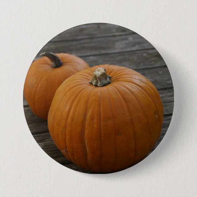 Badge Rond 7,6 Cm Joli Citrouilles (Devant)