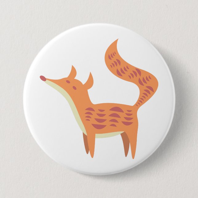 Badge Rond 7,6 Cm Joli petit renard (Devant)