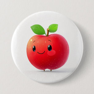 Badge Rond 7,6 Cm Jolie petite pomme