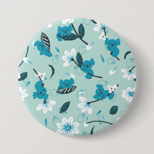 Badge Rond 7,6 Cm Jouer Koala Motif mignon animal et l'art nature