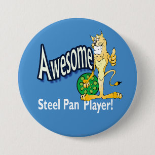Badge Rond 7,6 Cm Joueur en acier impressionnant de CASSEROLE