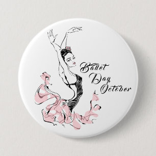 Badge Rond 7,6 Cm Jour du ballet
