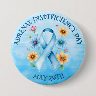 Badge Rond 7,6 Cm Journée de l'insuffisance surrénale - 29 mai