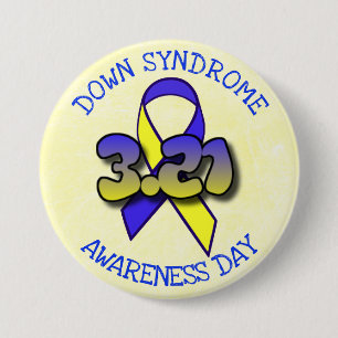 Badge Rond 7,6 Cm Journée de sensibilisation au syndrome de Down 3.2