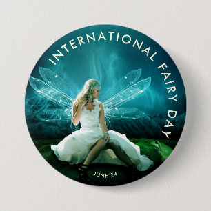 Badge Rond 7,6 Cm Journée internationale des fées