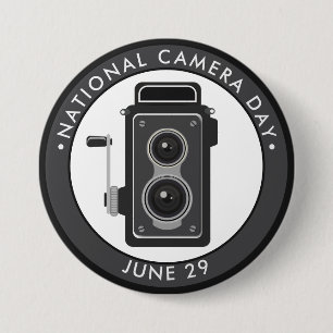 Badge Rond 7,6 Cm Journée nationale de la caméra