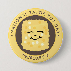Badge Rond 7,6 Cm Journée nationale de l'art, kawaii tot