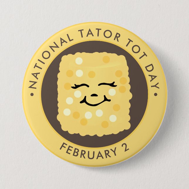 Badge Rond 7,6 Cm Journée nationale de l'art, kawaii tot (Devant)