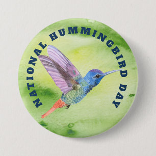 Badge Rond 7,6 Cm Journée nationale des colibris