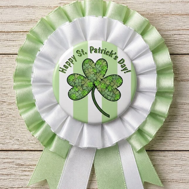 Badge Rond 7,6 Cm Joyeuse Saint-Patrick 3 pouces Bouton (Créateur téléchargé)