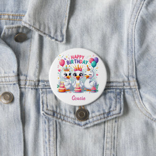 Badge Rond 7,6 Cm Joyeux Anniversaire 